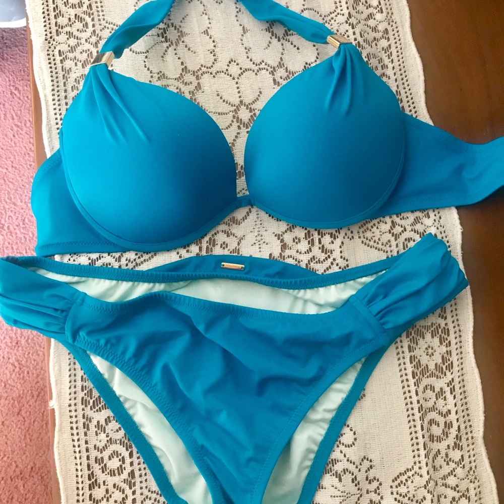 Victoria’s Secret Teal Push-Up Bikini